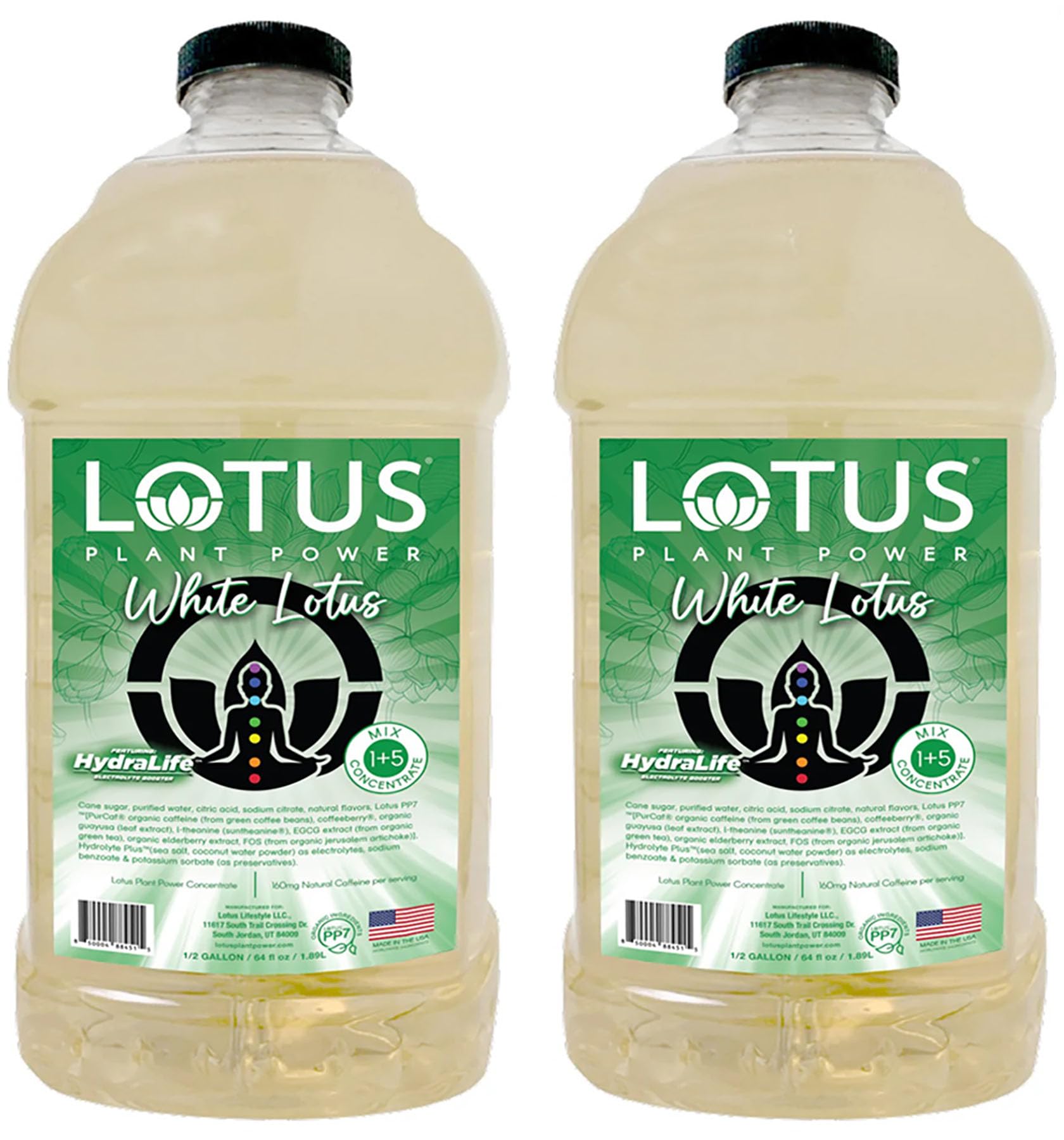 Lotus Energy Drink Concentrate 64 fl oz (White) Pack of 2