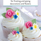 Global Sugar Art Red Buttercream Frosting – Firm Icing for Cakes & Cupcakes, 16 Ounce Tub