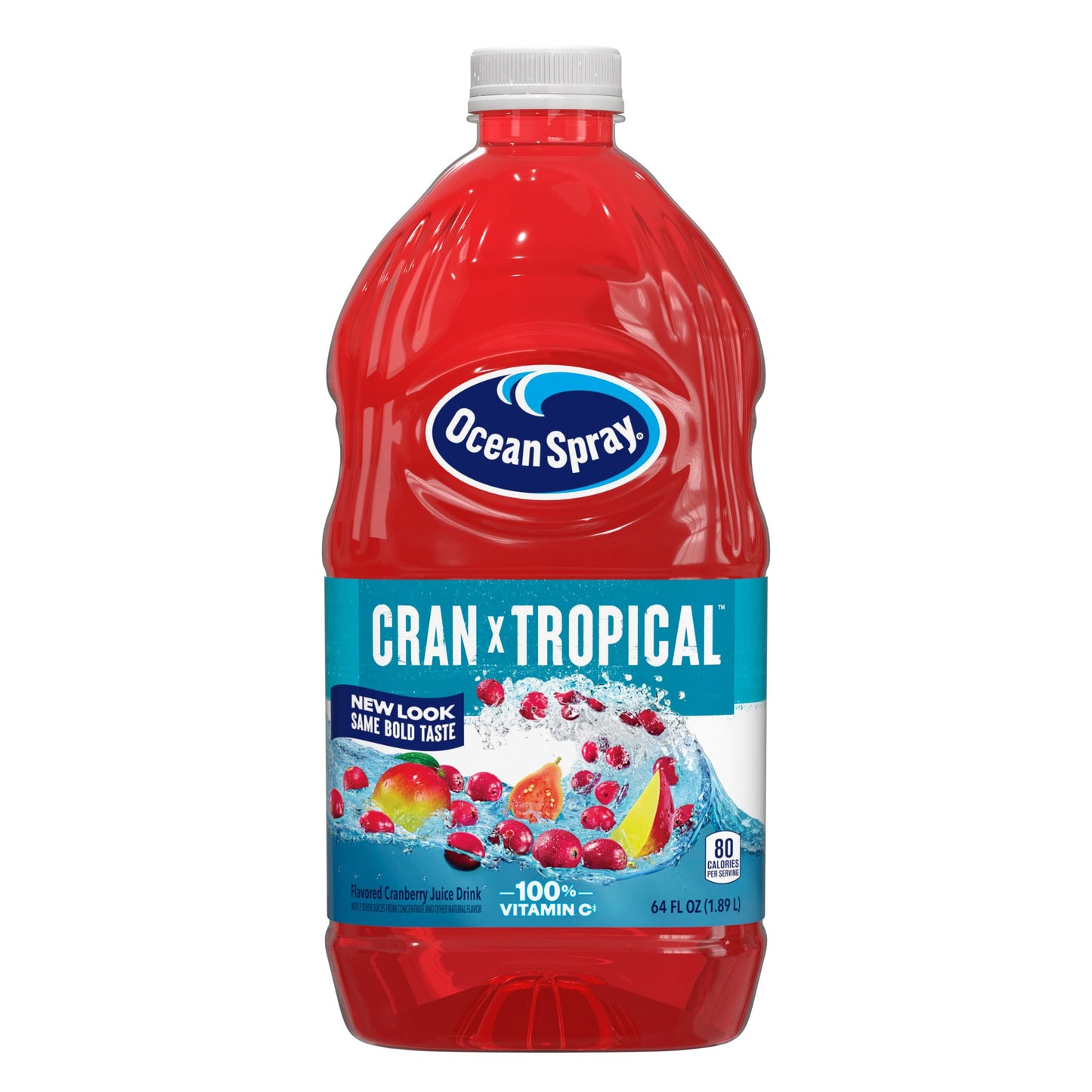 Ocean Spray Cran Tropical Juice, 64 Fl Oz Bottles, Pack of 8
