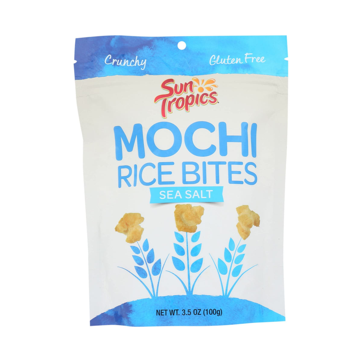 SUN TROPICS Sea Salt Mochi Snack Bites, 3.5 Ounce