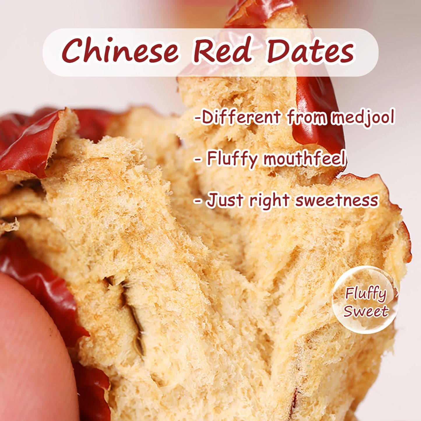 KachiKachi Dried Jujube Dates - Sweet Pitted Red Dates, 1.1lb (500g) for Cooking, Baking, and Home Decor