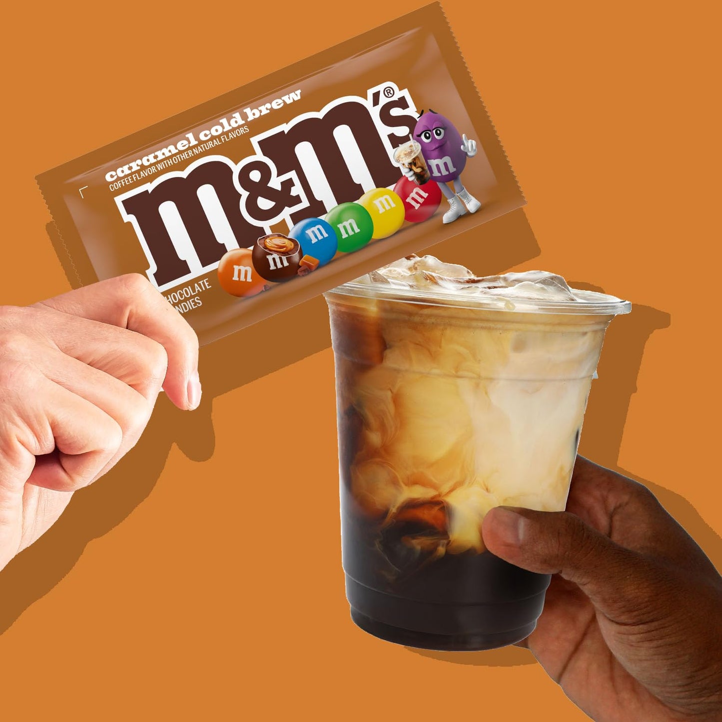 M&MS Caramel Cold Brew Chocolate Candy, 33.82 Oz, 24 Ct Bulk Box