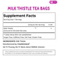 Freshdrinkus, Enhanced 135 Milk Thistle Tea Bags, 100% Natural & Pure From Milk Thistle Seeds. Milk Thistle Seed Herbal Tea. Made With Natural Material Tea Bags. No Sugar, No Caffeine, No Gluten, Vegan.