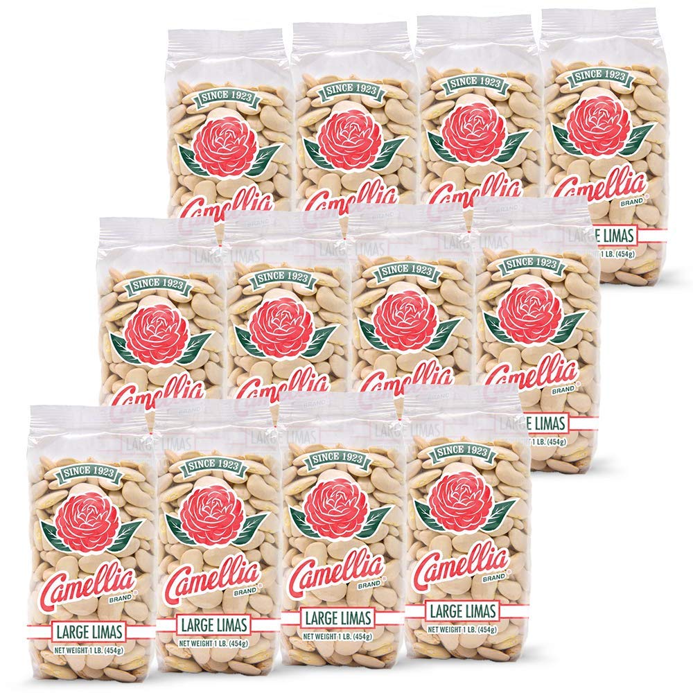 Camellia Brand Dried Large Lima Beans, 1 Pound (Pack Of 12)