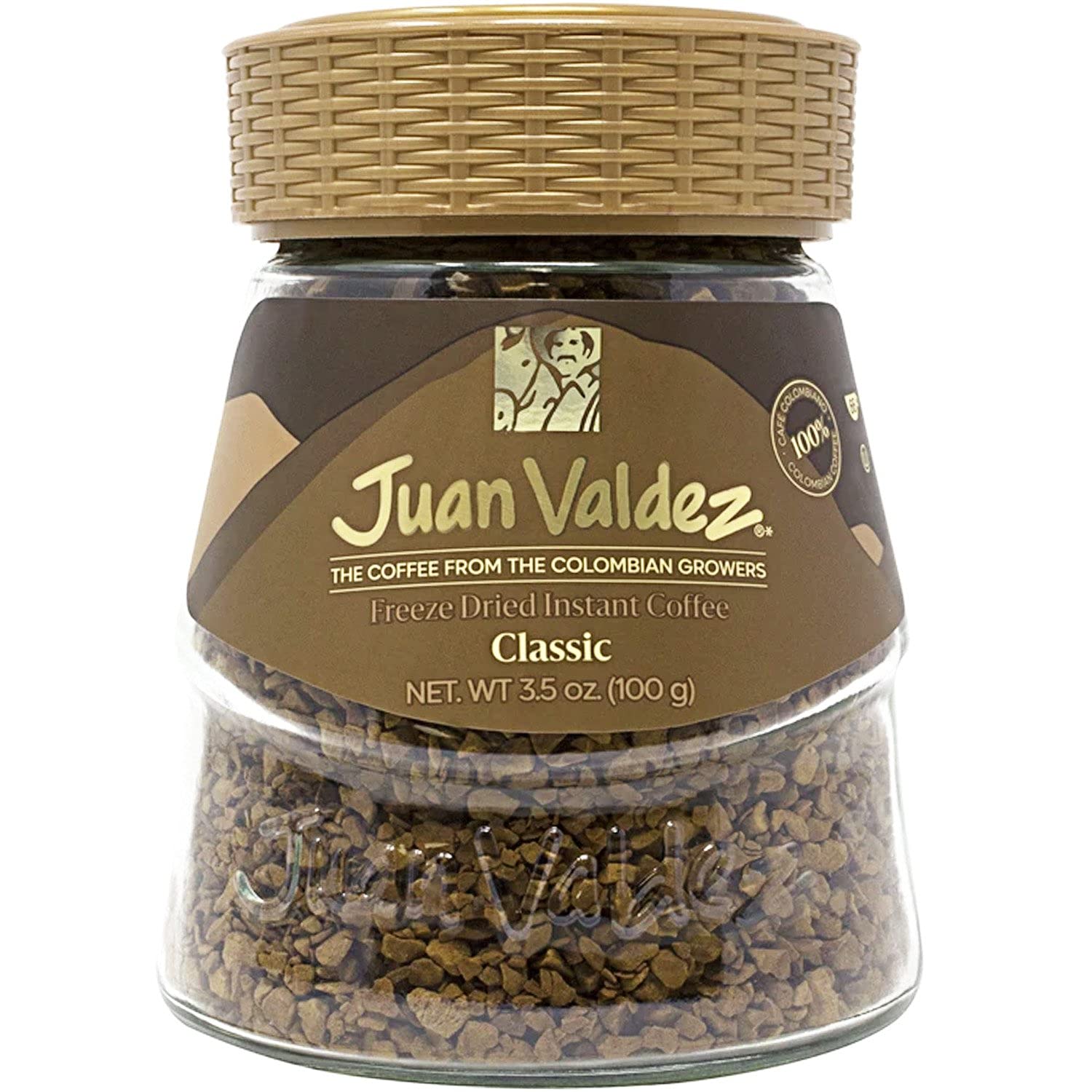 Juan Valdez Classic Freeze Dried Coffee - Premium Colombian Coffee, 3.5 Ounce, Model SUVELAM