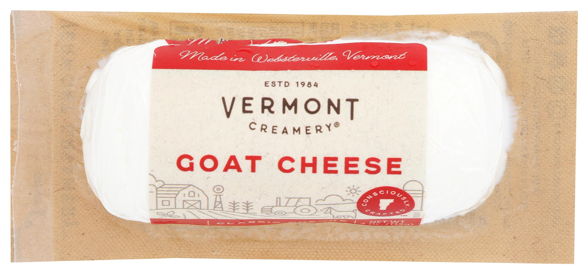 Vermont Creamery, Chvre, Log, 4 oz