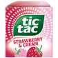 Tic Tac Strawberry & Cream Flavored Mints, Bulk 8 Pack, On-the-Go Refreshment, 3.4 Oz Each