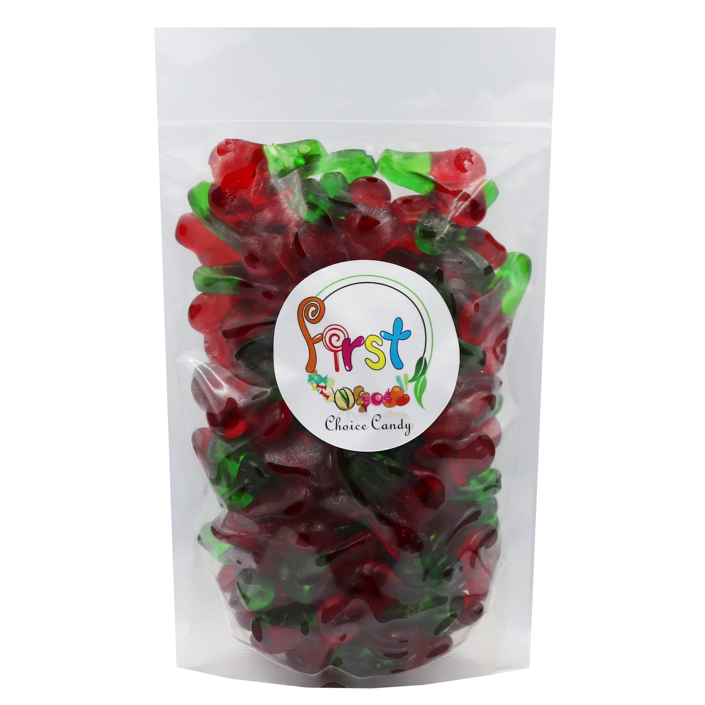 Firstchoicecandy Gummy Fruit Candy (Happy Twin Cherry, 10 Pound (Pack Of 1))