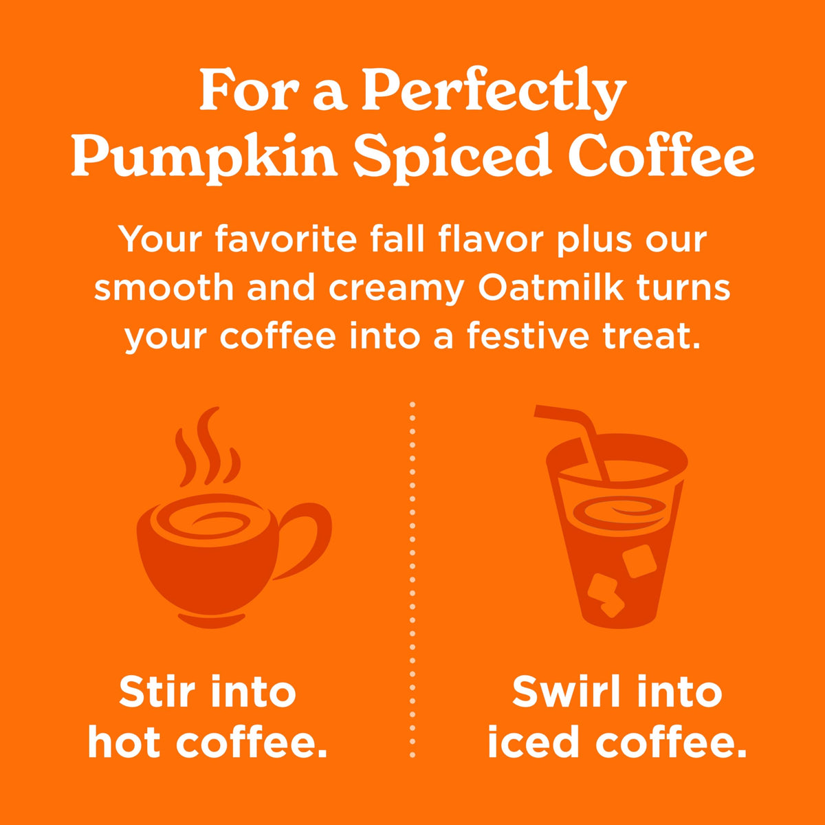 Califia Farms - Pumpkin Spice Oat Barista Blend Oat Milk, 32 Oz (Pack of 6), Shelf Stable, Dairy Free, Plant Based, Vegan, Glute