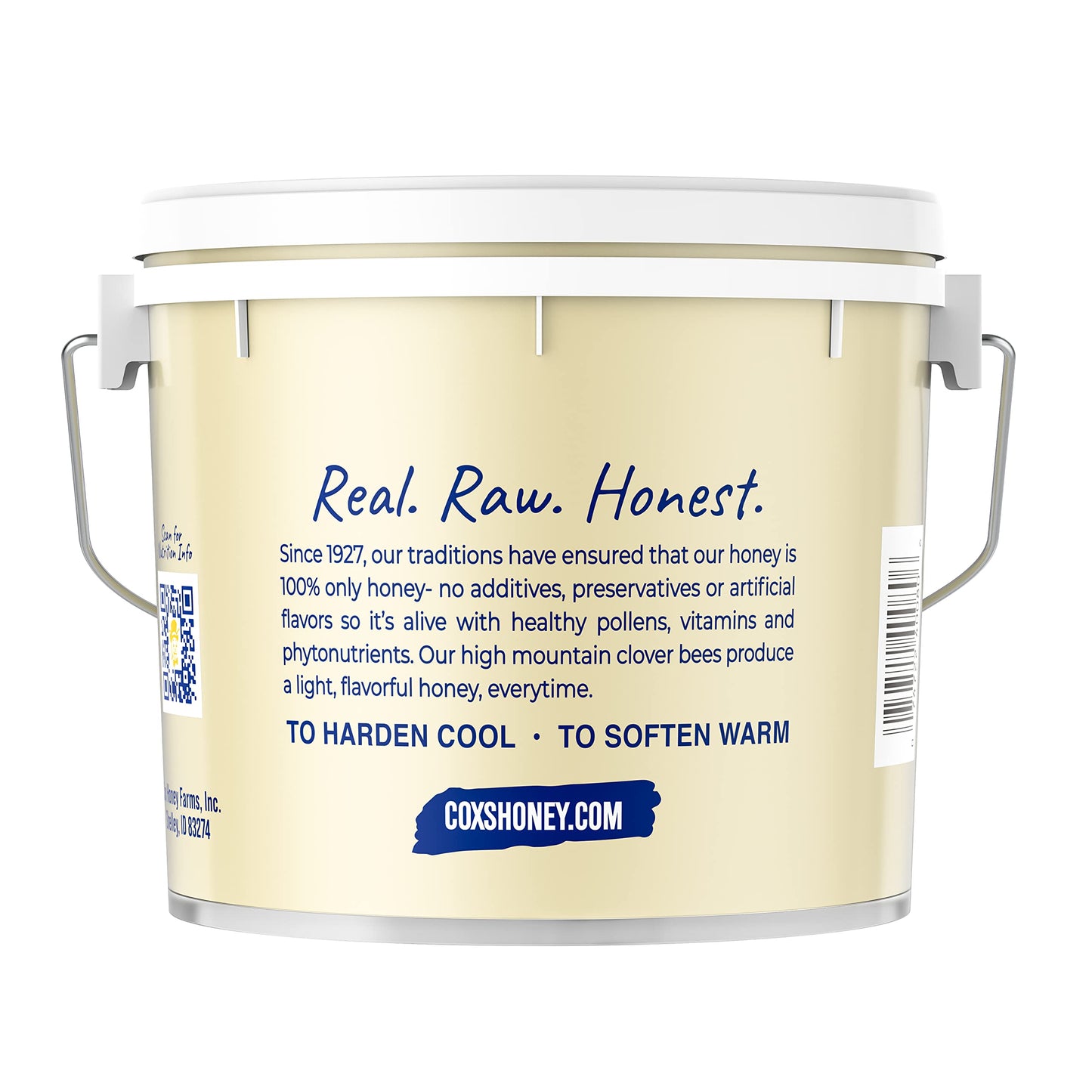 Cox'S Honey - Bulk Creamed Whipped Honey Raw Unfiltered, 80 Oz | 100% Pure Clover Delicious Honey - Product Of The Usa