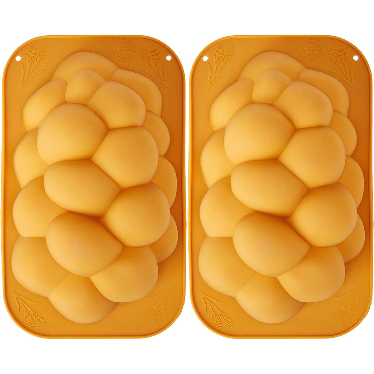 The Dreidel Company Silicone Challah Braid Bread Mold Bakeware, Perfect Kosher Challah Braided Baking Mold Pan, No Shaping Requi