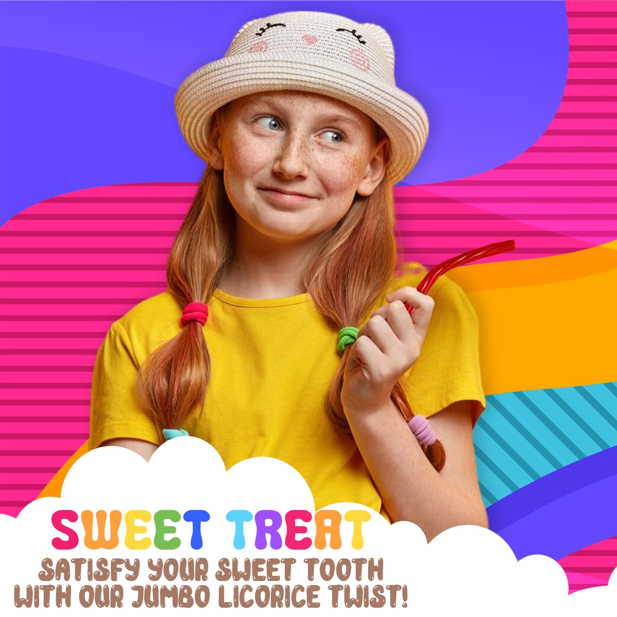 Amish Good Gourmet Licorice Twist Candy - Premium Sweet & Chewy Treat, Raspberry Jumbo Licorice Twist Perfect Snack Under 100 Ca