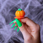 Sweetzo Pumpkin Lollipop Rings - Orange-Flavored Halloween Candy, 24 Count, Individually Wrapped for Parties and Goodie Bags