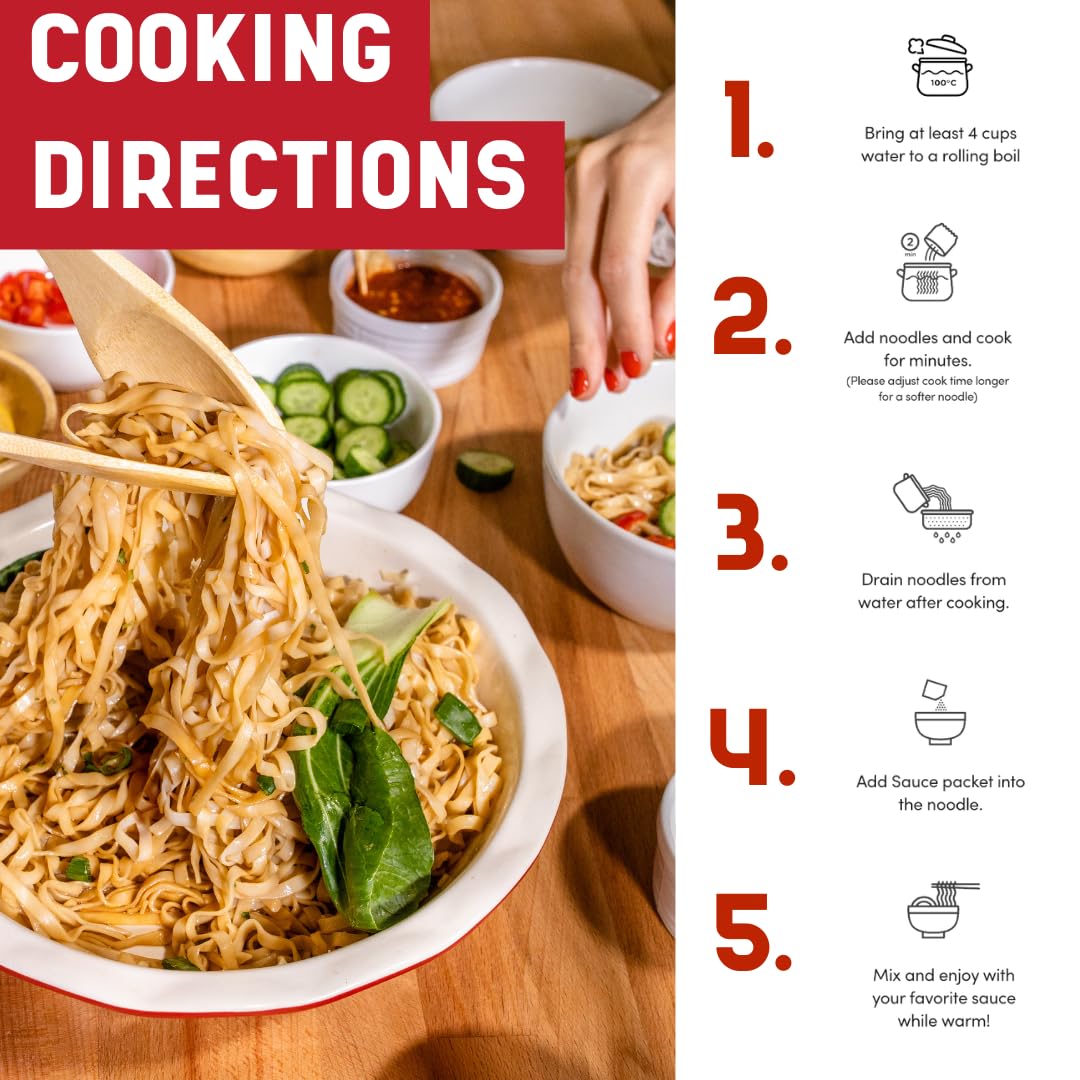 A-Sha Healthy Asian Instant Noodles with Sauce Pack | Best Sellers Variety Bundle | Vegan  Air Dried  High Protein | Great For Ramen  Stir Fry  Wok | 4 Flavors  19 Packs