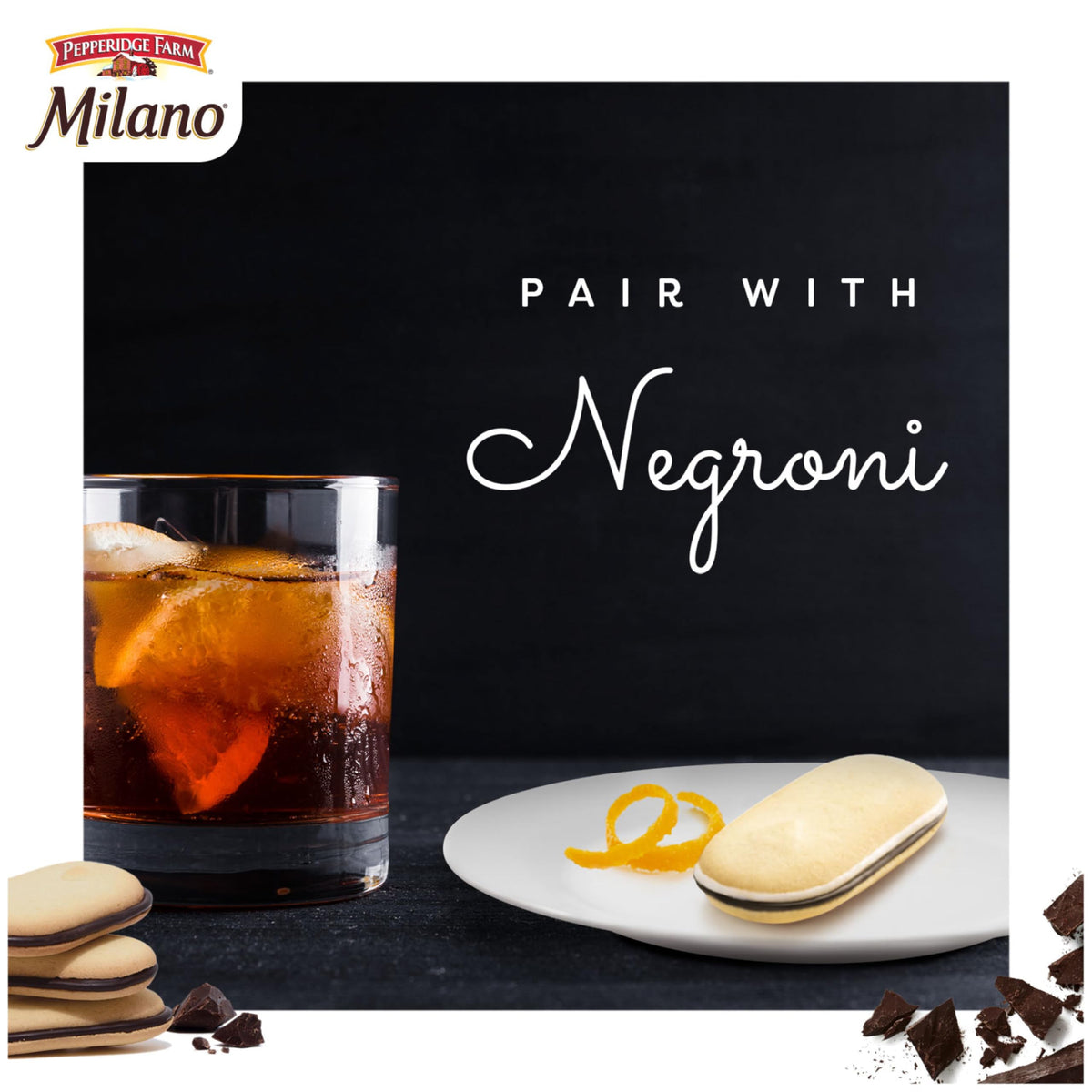 Pepperidge Farm Milano Cookies, Chocolate Orange, 7 Oz Bag