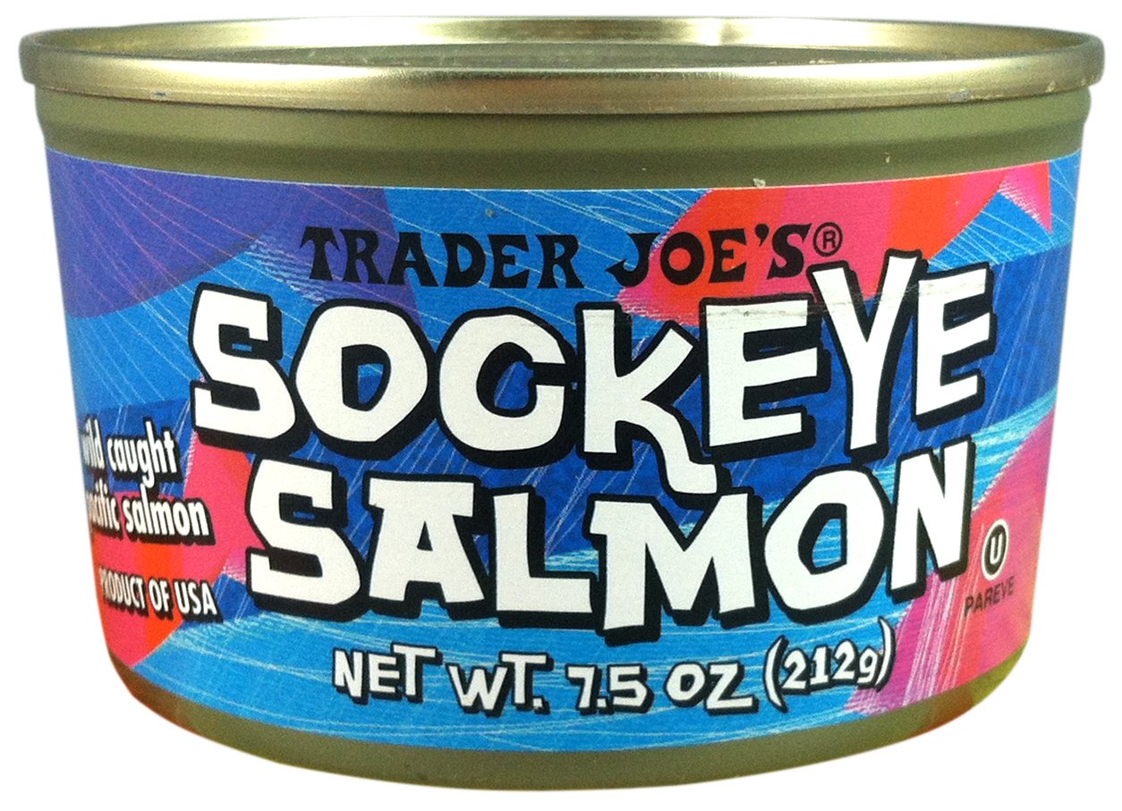 Wild Caught Sockeye Salmon (Pack of 3), 7.5 oz Can - Trader Joes