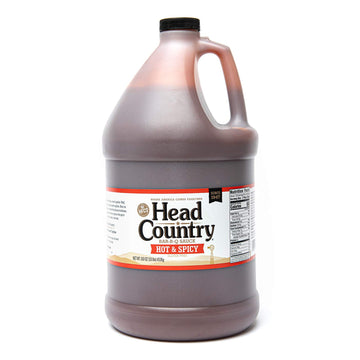 Head Country Bar-B-Q Sauce, Hot & Spicy, Soy Free, Gluten Free, 160 Ounce, Pack of 1, Model HC328