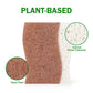 AIDEA Non-Scratch Brown Scrub Sponge, 24 Count - Natural Cellulose Sponges for Kitchen, Bathroom & Household Cleaning