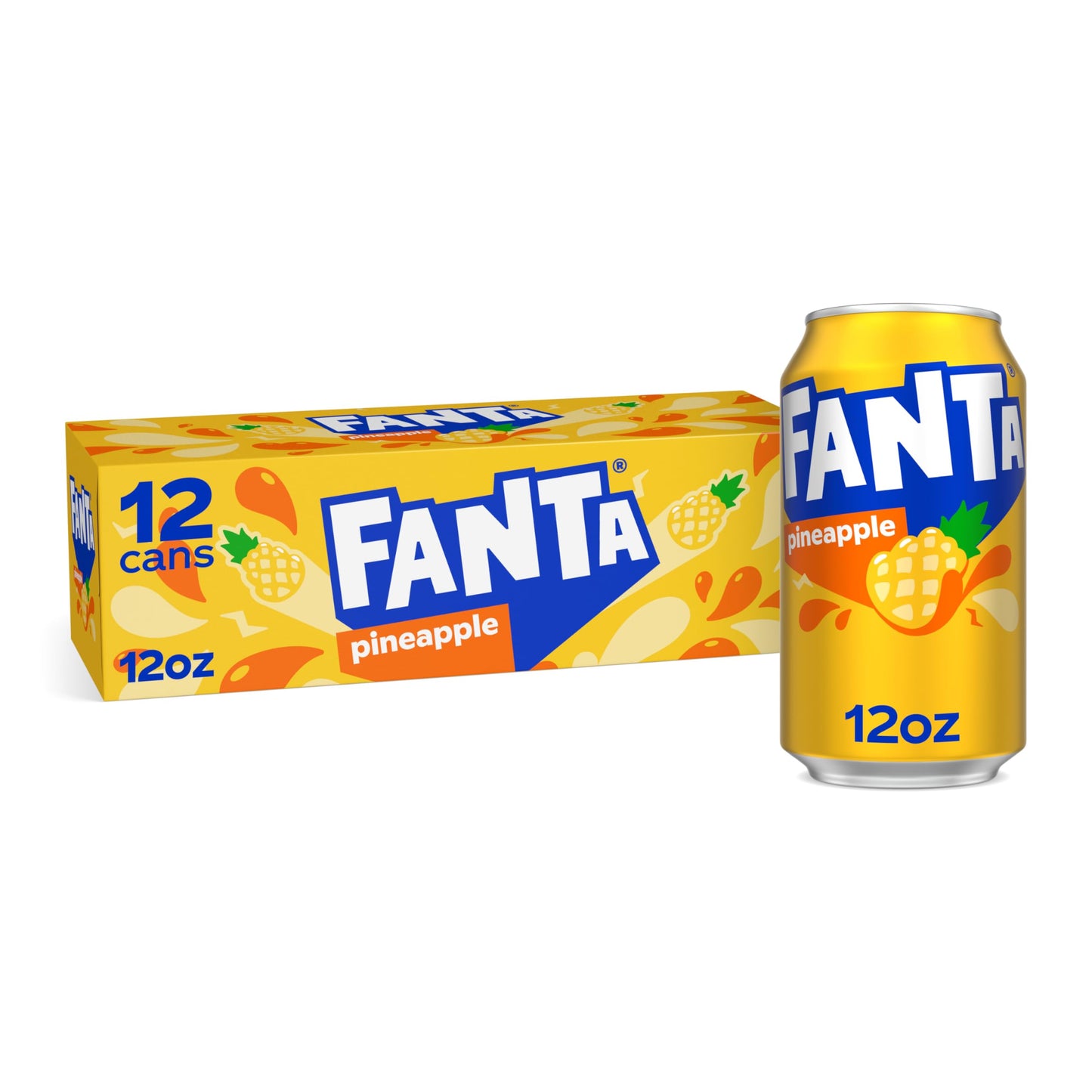 Fanta Pineapple  12 Fl Oz Cans  12 Pack
