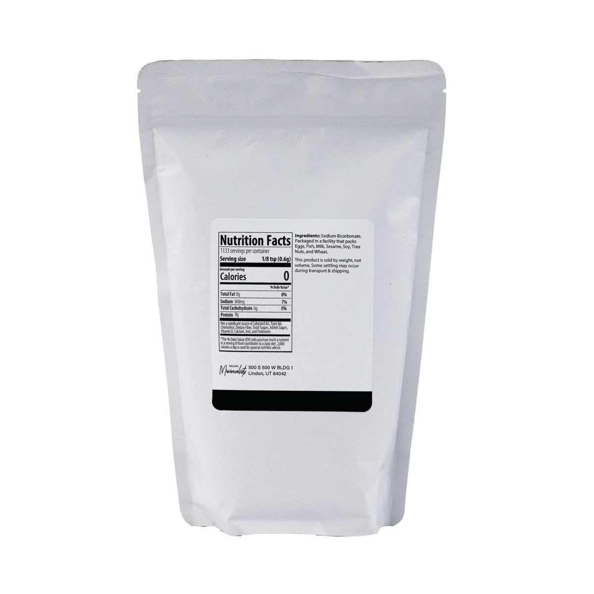 Minimalist Baking Soda, For Cleaning and Deodorizing, Packaged for Convenience in a Resealable Bag (1.5 Pound)