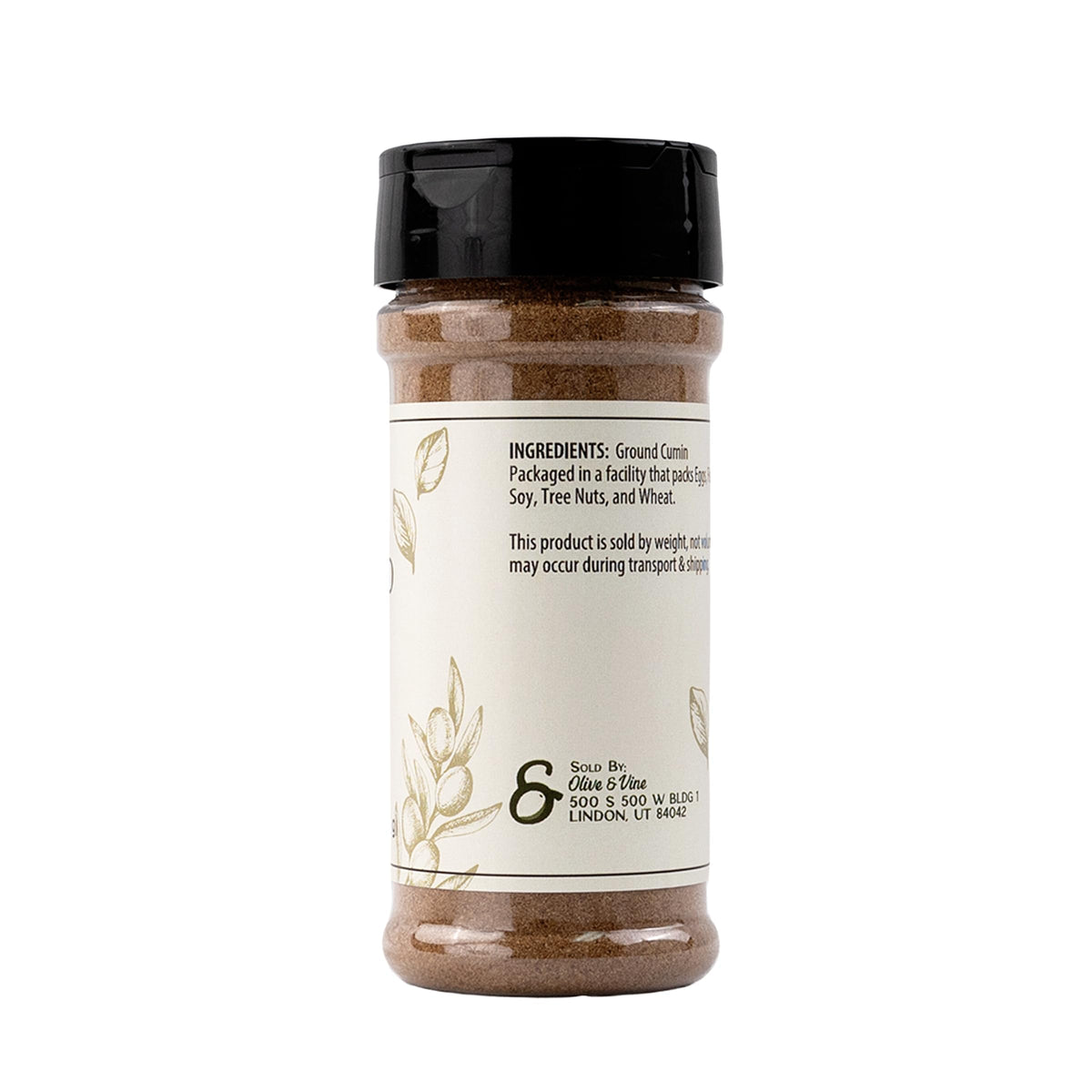 Olive & Vine Ground Cumin, Warm & Earthy Flavor Spice, 4.48 Ounce