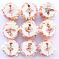 Keaziu 40PCS Edible Cupcake Toppers Ballerina Tutu Picks 2x0.05 Pink Purple Blue Green for Wedding Baby Shower Birthday Party