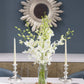 KaBloom White Orchid Bouquet with Vase - 10 Stems, Model KADF1180-V146-A999, Perfect for Birthdays and Mothers Day