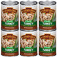 Keystone Meats All Natural Canned Turkey 14.5 Ounce Long Term Shelf Life Emergency Survival Food Canned Meat | Fully Cooked Ready To Eat | All White Meat No Carbs Gluten Free Family Pack Of 6