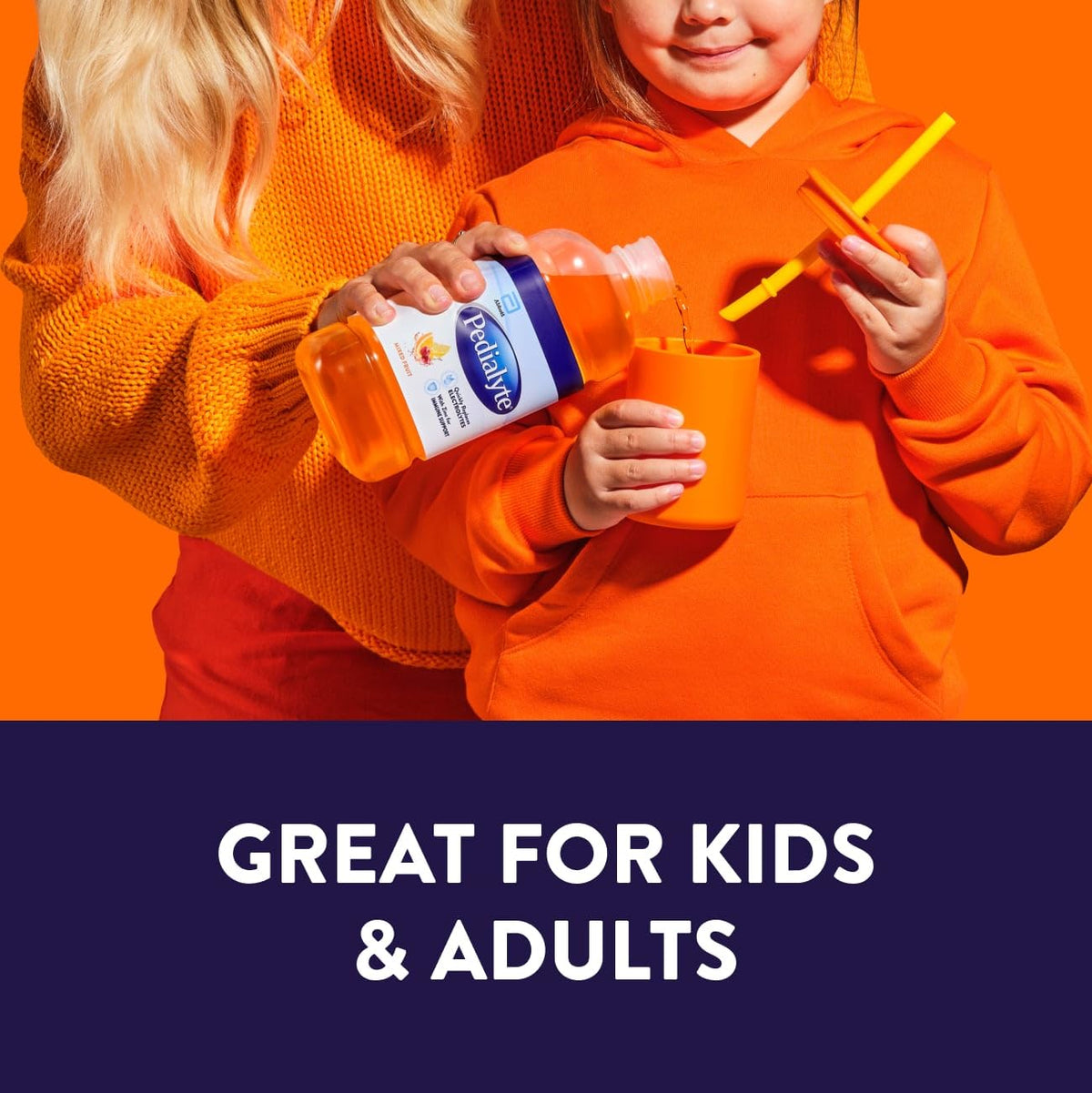 Pedialyte Electrolyte Drink, Hydration Drinks for Kids & Adults, Mixed Fruit, 1 Liter
