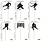 Rssta i Hockey Cupcake Toppers - 24 Pack Glitter Ice Hockey Picks for Birthday Party Decorations - Cardstock - Design 3