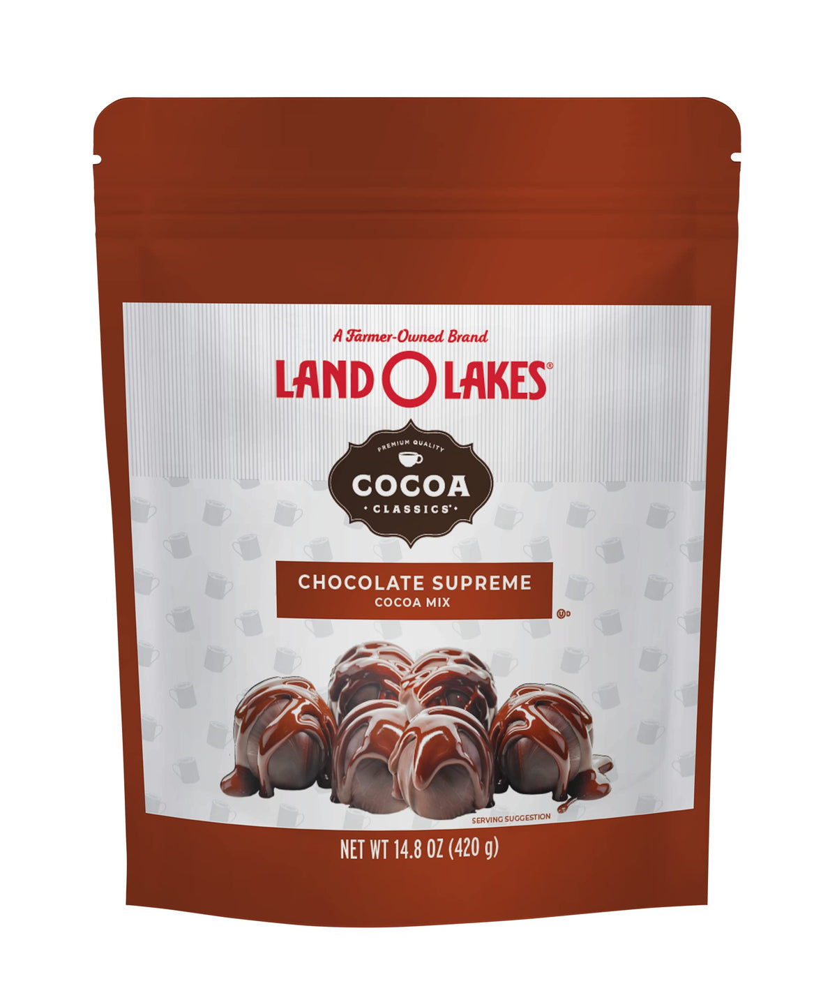 Land O Lakes Cocoa Classics, Chocolate Supreme Mix, 14.8 Ounce Pouch
