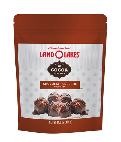 Land O Lakes Cocoa Classics, Chocolate Supreme Mix, 14.8 Ounce Pouch