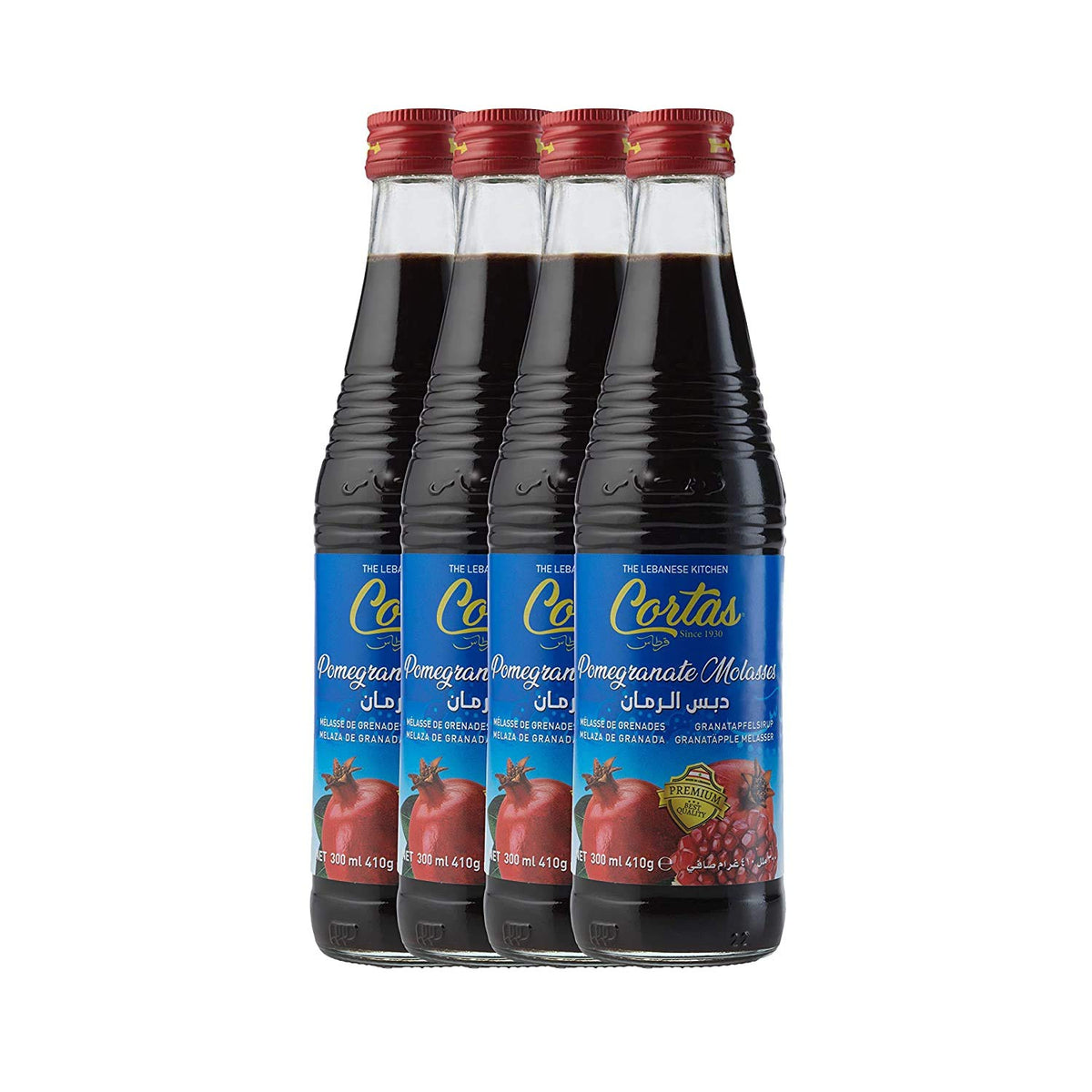 Cortas Pomegranate Molasses, 10 Fl Oz (Pack Of 4)