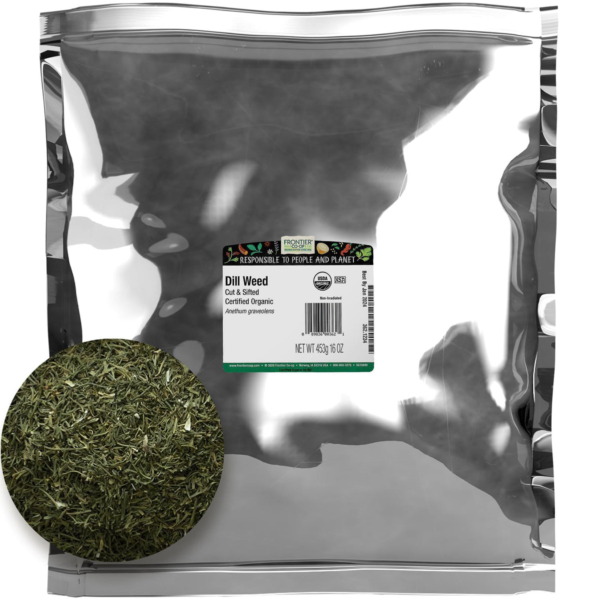 Frontier Herb Organic Dill  , 16 oz