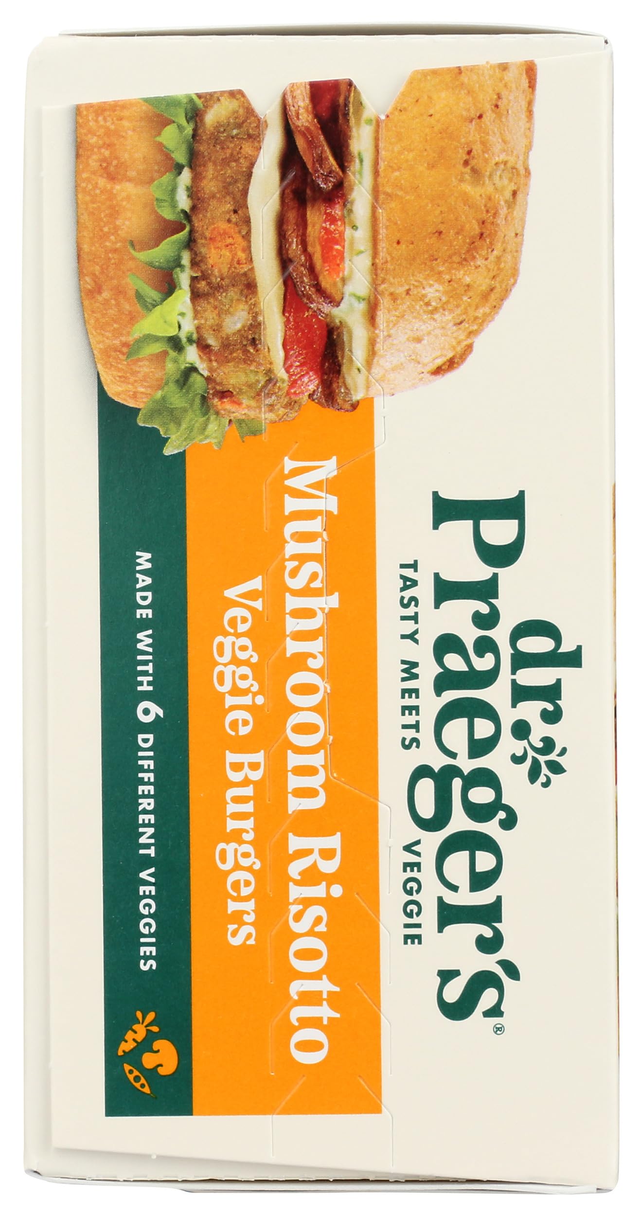 Dr. Praegers, Mushroom Risotto Veggie Burgers, 2.5 Ounce, 4 Count