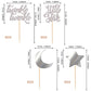 Rssta i Cupcake Toppers 36 Pack Glitter Moon Cloud Picks Gold Model XM245-gold for Baby Shower Birthday Wedding Party Decorations