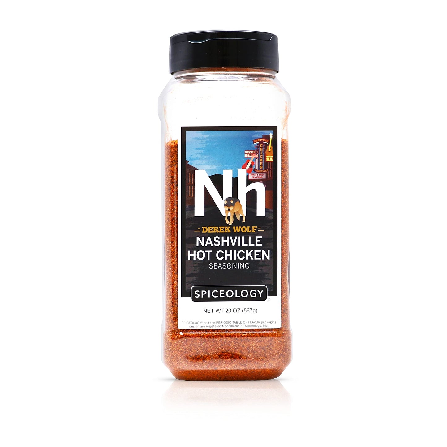 Spiceology Nashville Hot Chicken Seasoning, Spicy BBQ Rub, 20 oz, Ideal for Chicken, Pork, Salmon, and Vegetables