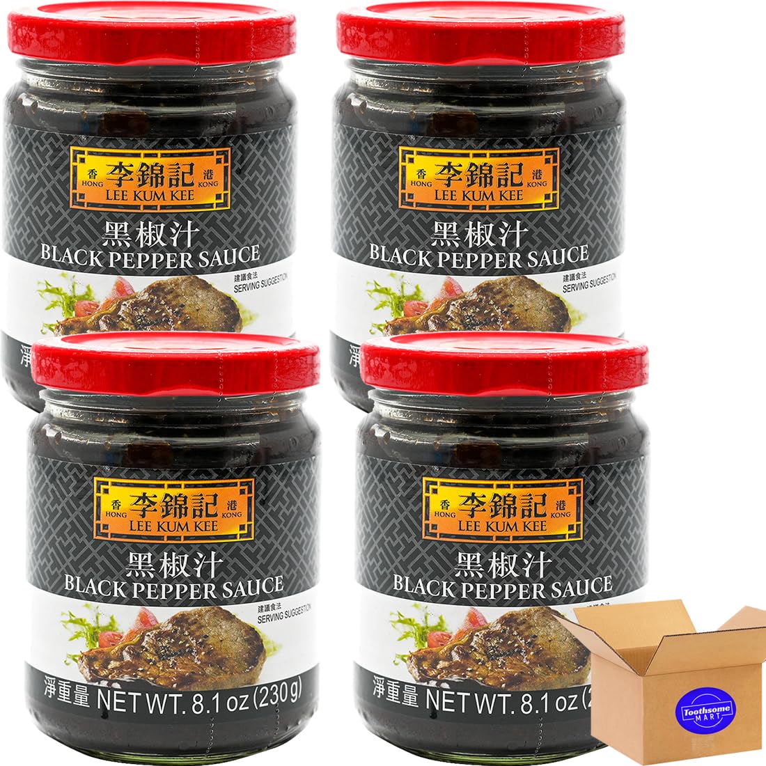 lkk Black Pepper Sauce 8.1oz /230g pack of 4