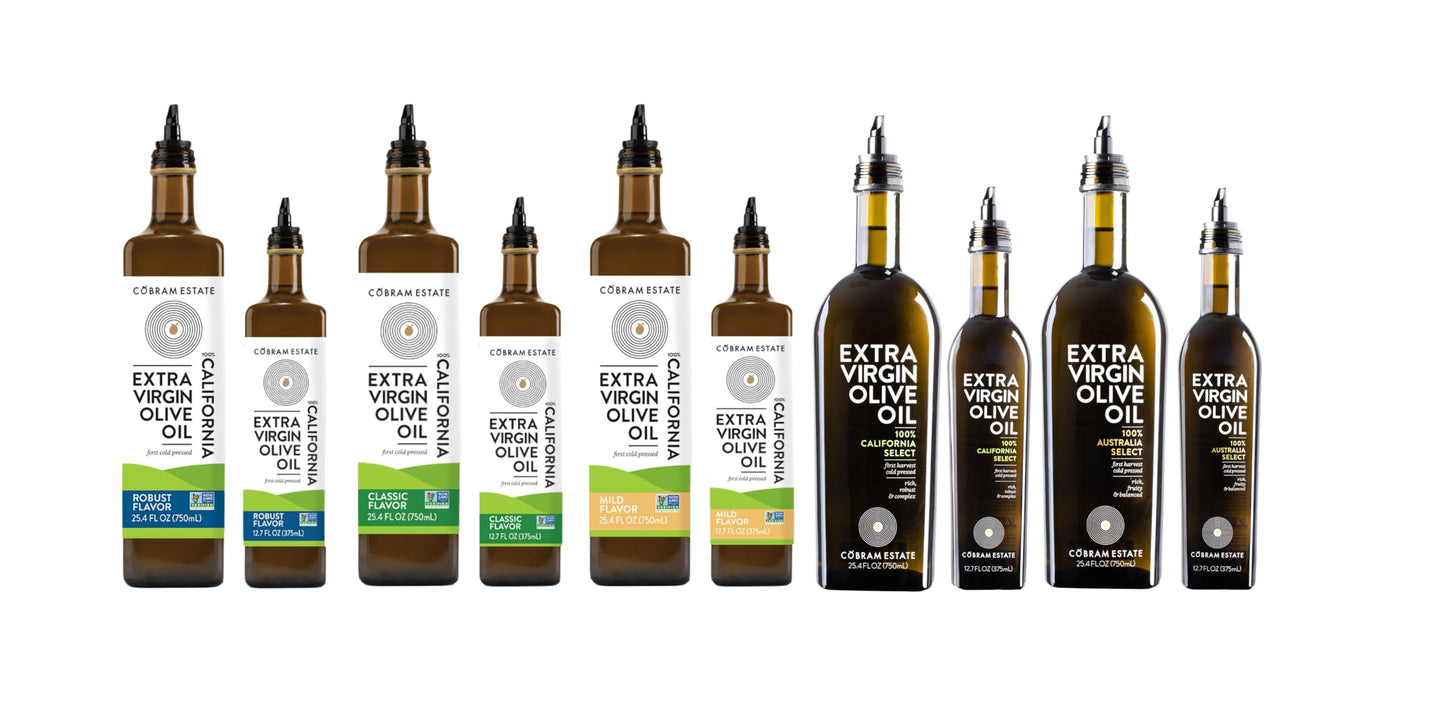 Cobram Estate Extra Virgin Olive Oil, 100% California, First Cold Pressed, 750ml, Non-GMO, Keto Friendly, High in Antioxidants