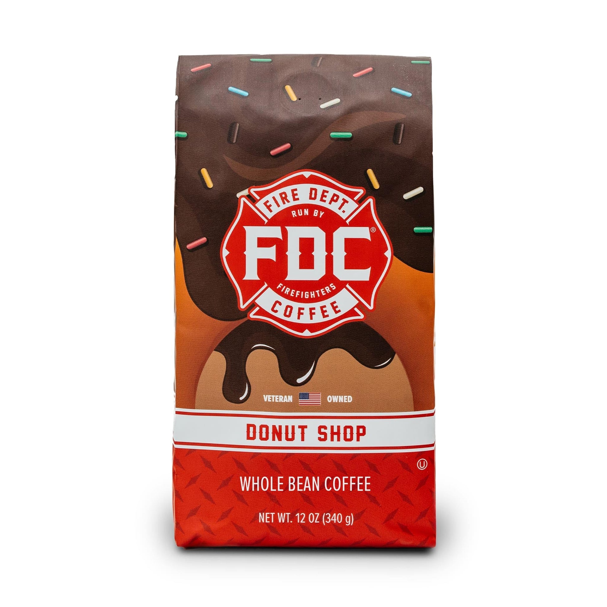 Fire Department Coffee - Gives Back To Firefighters - Sweet & Smooth Donut Shop Coffee Beans - Medium Roast - Roasted In The Usa