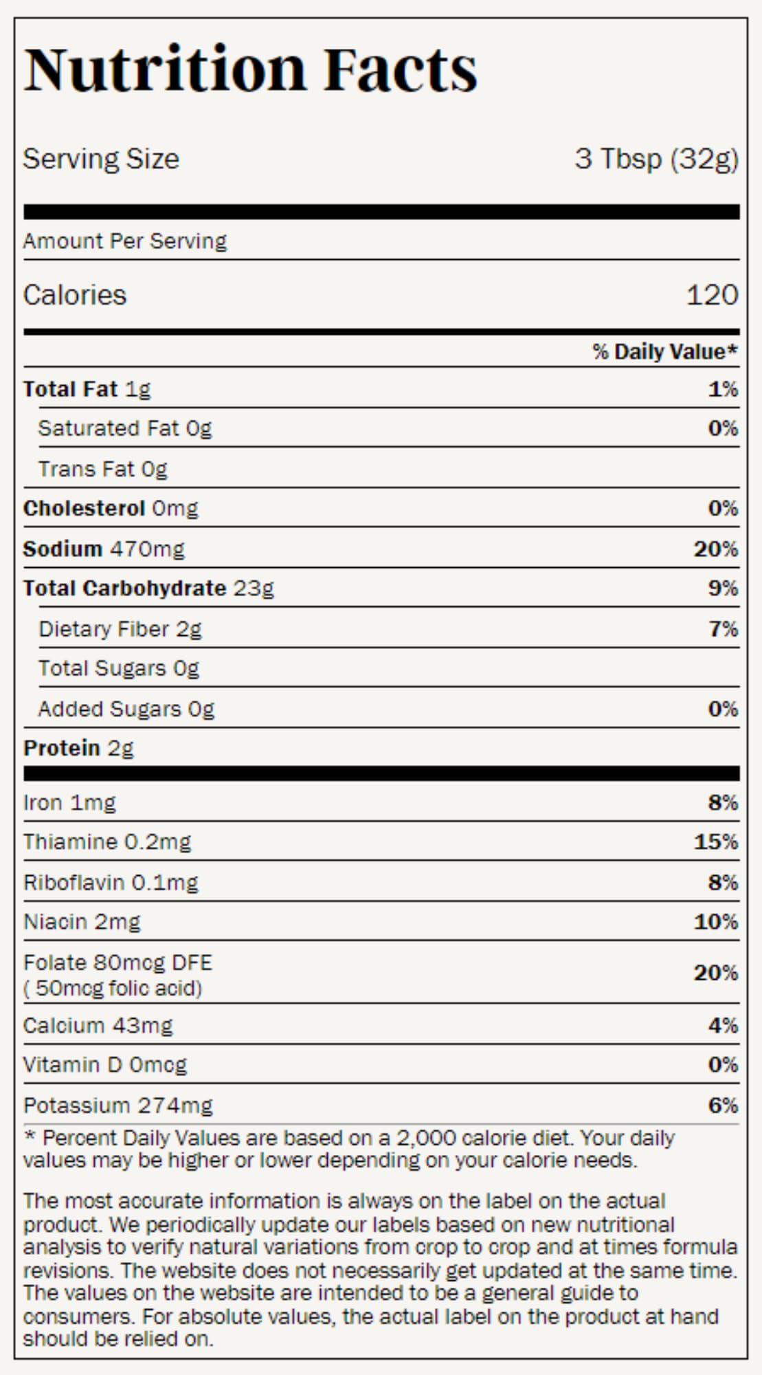 White Lily Enriched White Cornmeal Mix - 2 lb. - Single