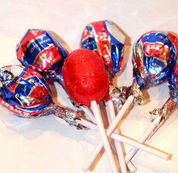 Tootsie Roll Tutsi Pop Mexican Candy Pops, Cherry Flavor with Gum Center, 21.2 Oz, Red