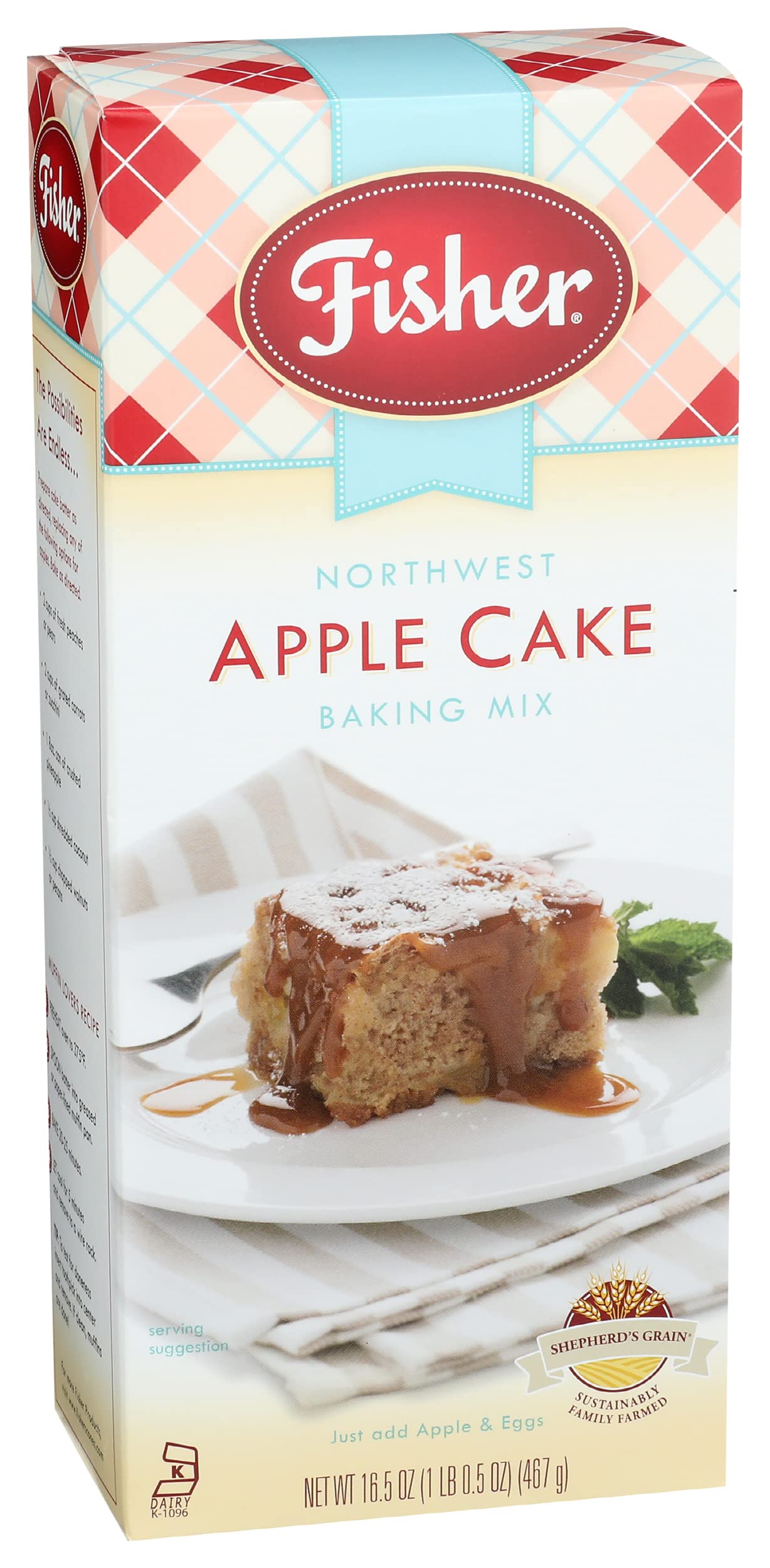 Fisher Northwest Apple Cake Mix, 16.5 Oz (Pack Of 6)