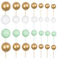 Gyufise 30Pcs Balls Cake Topper Mini Balloons Cupcake Topper Diy Cake Insert Topper Foam Cake Balls Baking Decoration For Weddin