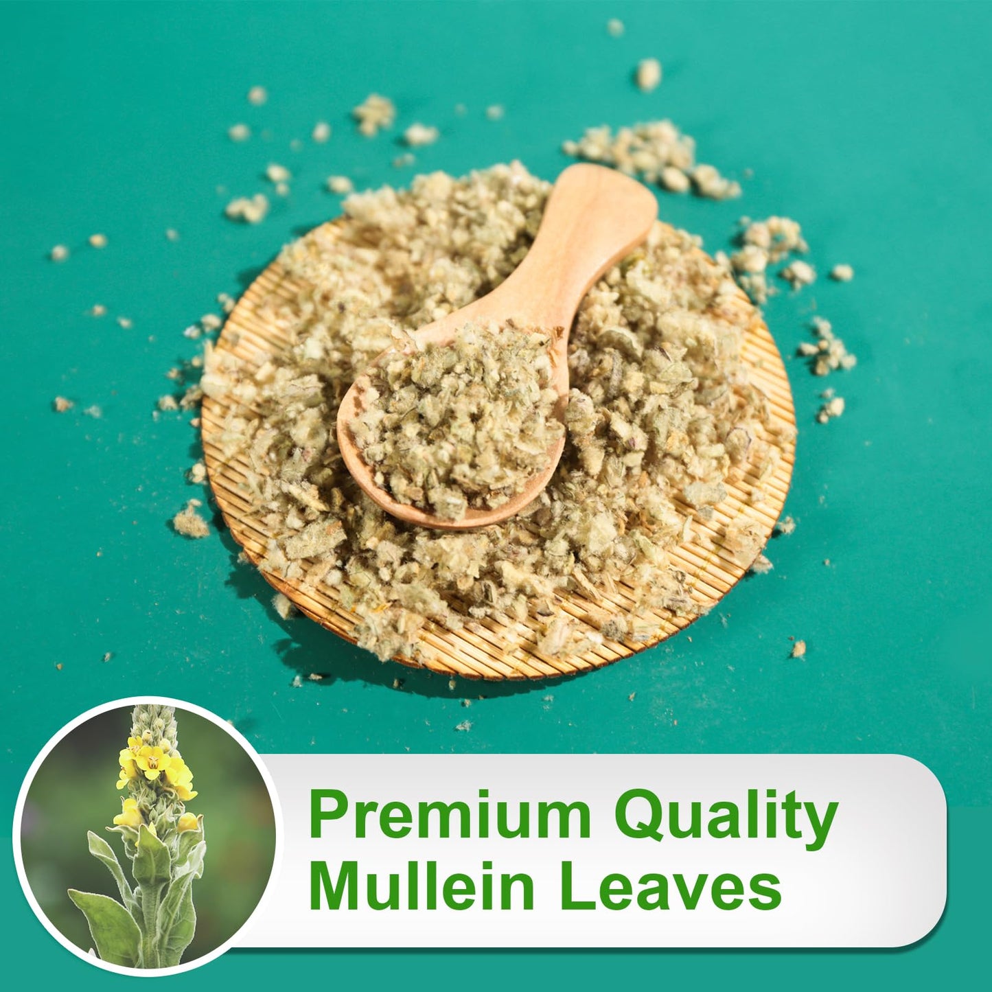 TEARELAE Mullein Leaf Tea - Cut & Sifted, Non-GMO, Caffeine-Free, 4oz