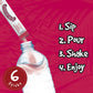 SINGLES TO GO! Water Drink Mix, Strawberry Daiquiri Flavor, Non-  ic, 72 Servings, Model 072392334629, Pack of 12
