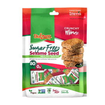 Dulzura Sesame Seed Healthy Sugar Free Mini Snack Bars, Sweetened With Stevia, 5.08 Ounce (Pack Of 1)