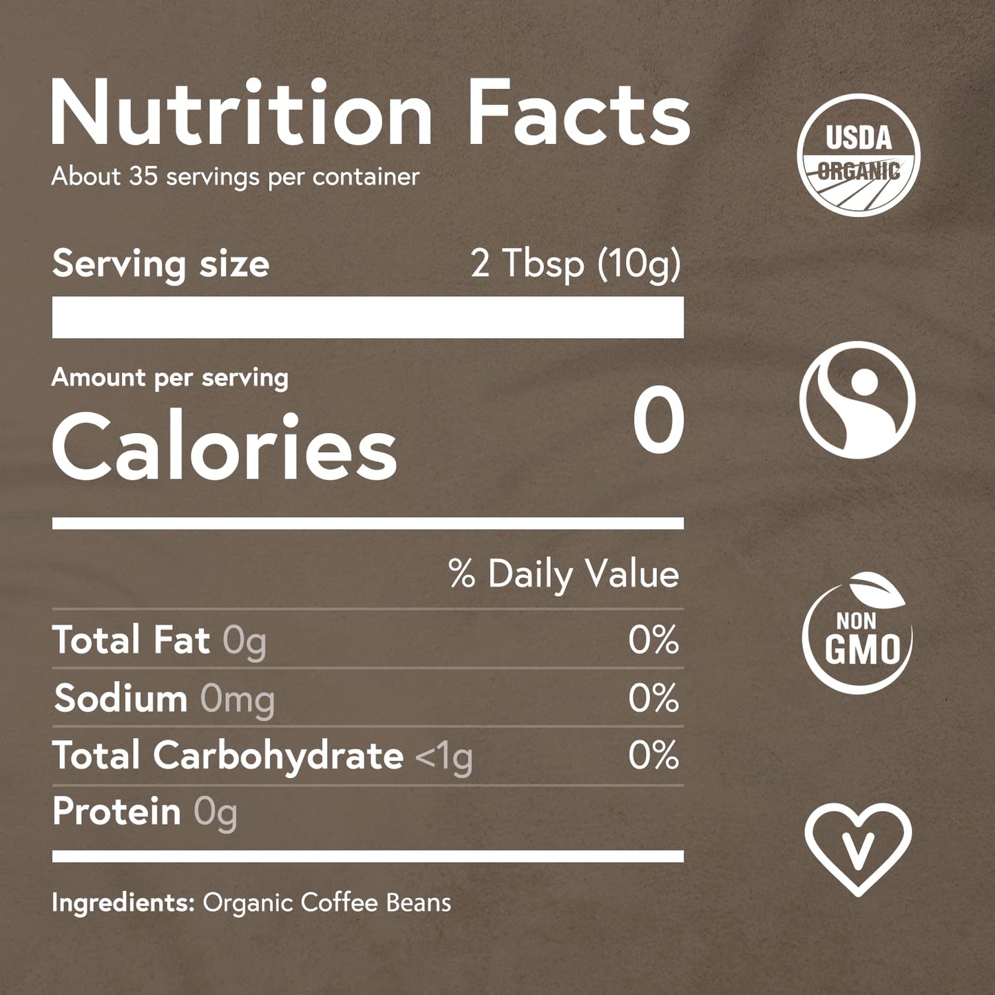 Fabula Coffee Light Roast - Organic, Low Acid, Non-GMO, Mold Free - 12 Ounces