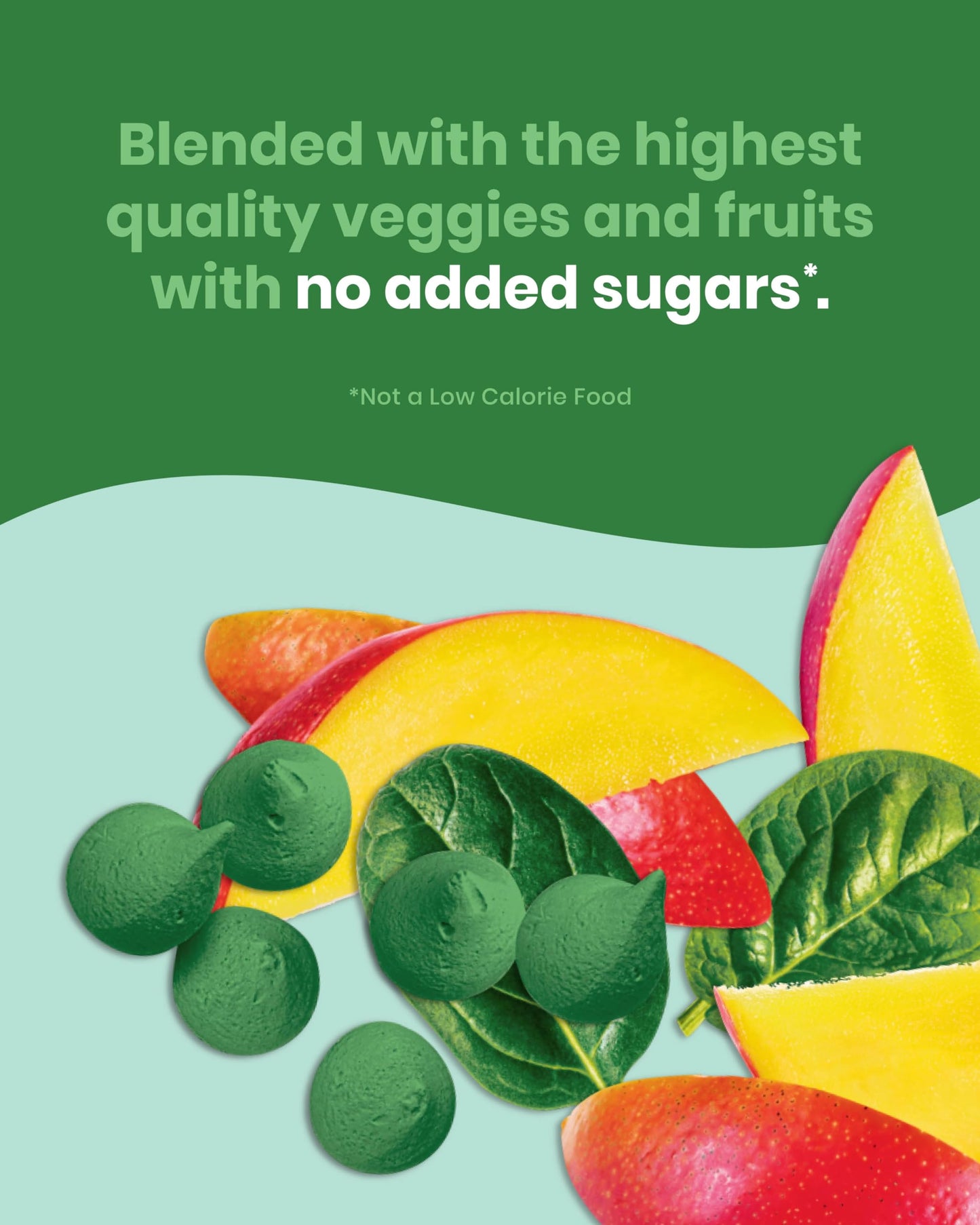 Amara Smoothie Melts - Mighty Sweet Greens - Baby Snacks Made With Fruits And Vegetables - Healthy Toddler Snacks For Your Kids