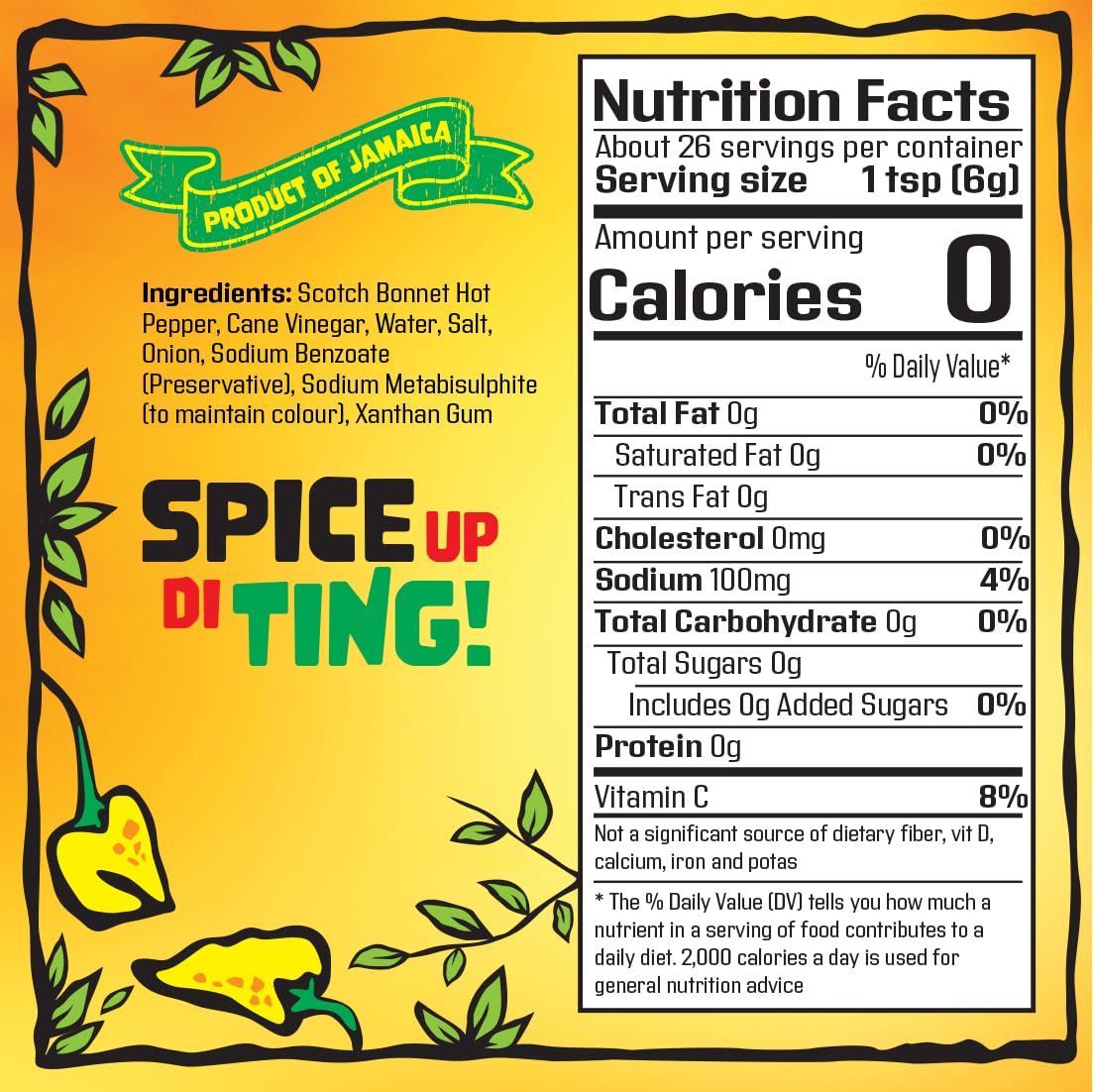 Spur Tree Jamaican Scotch Bonnet Pepper Sauce - Scotch Bonnet Hot Sauce for an Authentic Jamaican Experience - Scotch Bonnet Pep